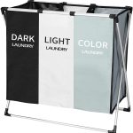 3-section-laundry-sorting-hamper-135l-capacity-dirty-clothes-bag-sorter-basket-with-3-compartments-folding-aluminum-frame-and-c