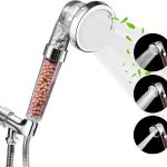 Shower Head with Replacement Hose and Bracket, 3 Settings High Pressure & Water Saving Showerhead for Best Shower Experience, Ecowat