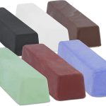 6 Piece Buffing, Polishing & Cutting Compound 4 Oz. Kit - Set Includes: Black Emery, Brown Tripoli, White Diamond, Red Rouge, All Pur