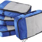 Amazon Basics Small Packing Travel Organizer Cubes Set, Gray - 4-Piece Set