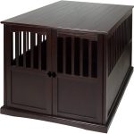 Casual Home Wooden Extra Large Pet Crate, End Table, Espresso