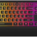 Havit Wired LED Keyboard, Rainbow Backlit Computer Keyboard Ergonomic LED Gaming Keyboards Wrist Rest 104 Keys for Office PC Desktop Laptop