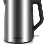 Electric Kettle Hot water kettle 1.5L Double Wall Stainless Steel Cool Touch Electric Kettle Auto Shut-off & Anti-Scald Protection