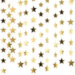 130 Feet Glitter Star Paper Garland Banner Hanging Decoration for Graduation Class of 2022 Congrats Grad Wedding Birthday Festival Party Dec