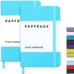 2 pcs pocket notebook, diary, Notepad, small, university regulations, 9.4 cm x 14.2 cm, hard shell Mini diary, 100 GSM thick paper, inner bag (black, lined)