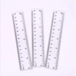 Transparent ruler 15cm wave ruler transparent ruler student stationery hard ruler