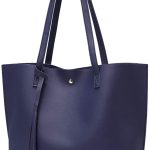 Women's Soft Faux Leather Tote Shoulder Bag from Dreubea, Big Capacity Tassel Handbag