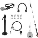 Tricep Rope Cable Attachment, 27 & 36 inch with 4 Colors, Exercise Machine Attachments Pulley System Gym Pull Down Rope with