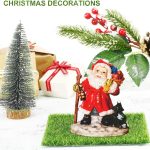 16 Pieces Fairy Artificial Grass Life-Like Garden Lawn Miniature Ornament Garden Fairy Accessories DIY Simulation Moss for Dollhouse Decorat