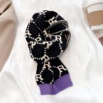 Lucky little Autumn and Winter New Chess Plaid Knitted Wool Warm Scarf Female Dual-Use Student Neck Korean Version of The Small Scarf XMX-55