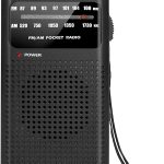 Portable Radio Pocket AM FM Transistor Radio Battery Operated Radio with Loud Speaker, Earphone Jack, Great Reception and Stereo Bass Sound,