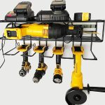 Heavy Duty Floating Tool Shelf | Wall Mounted Storage Rack for Handheld & Power Tools | Compact Steel Design w/ 100# Weight Limit | Made