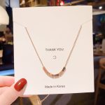 European and American Style Letter Tag Necklace Ins Hip-hop Personality Niche Ball Pendant Cold Wind Men and Women Hundred Matching Accessories