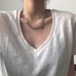 New Pearl Necklace Female Ins Tide Design Personality French Style Item Decoration Retro Style Clavicle Chain