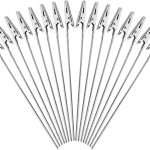 40 piece metal wire crocodile clip, long tail crocodile clip, photo holder, manual crocodile clip, DIY card, photo, memo, clamping (6 inches / 150 mm)