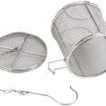 Stainless Steel Spice Seasoning Strainer Tea Ball Strainer Soup Seasonings Seperation Basket Spice Filter Kitchen Tools (1010cm)